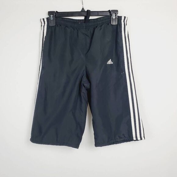 Adidas Men's Small Black 3-stripe Shorts - Picture 2 of 4